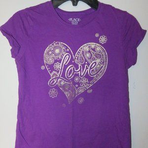 Children's Place Graphic Print T-Shirt Girls Size 10/12